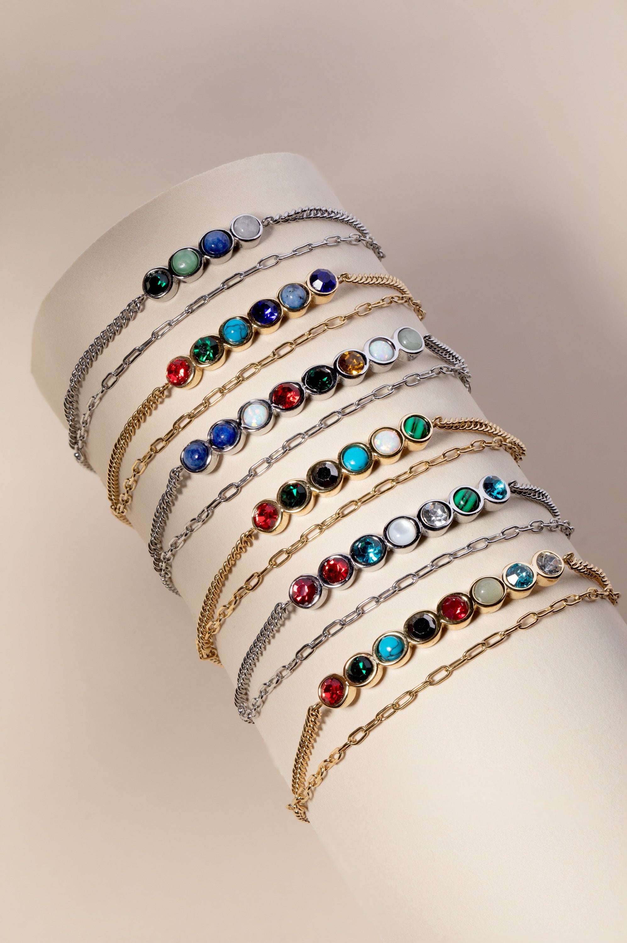 Daughter Hidden Message Acrostic Bolo Bracelet