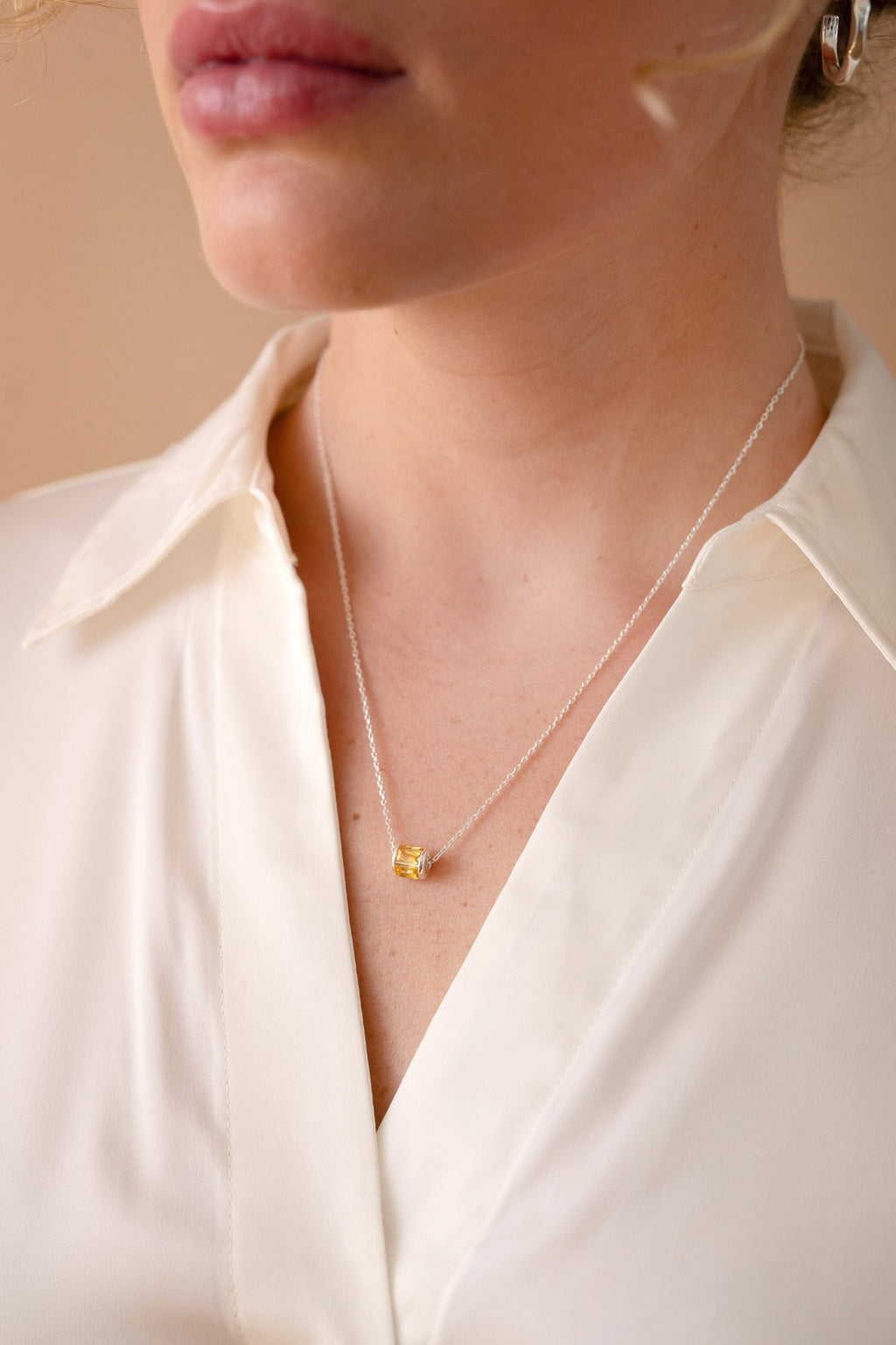 November Birthstone Precious Pendant Necklace