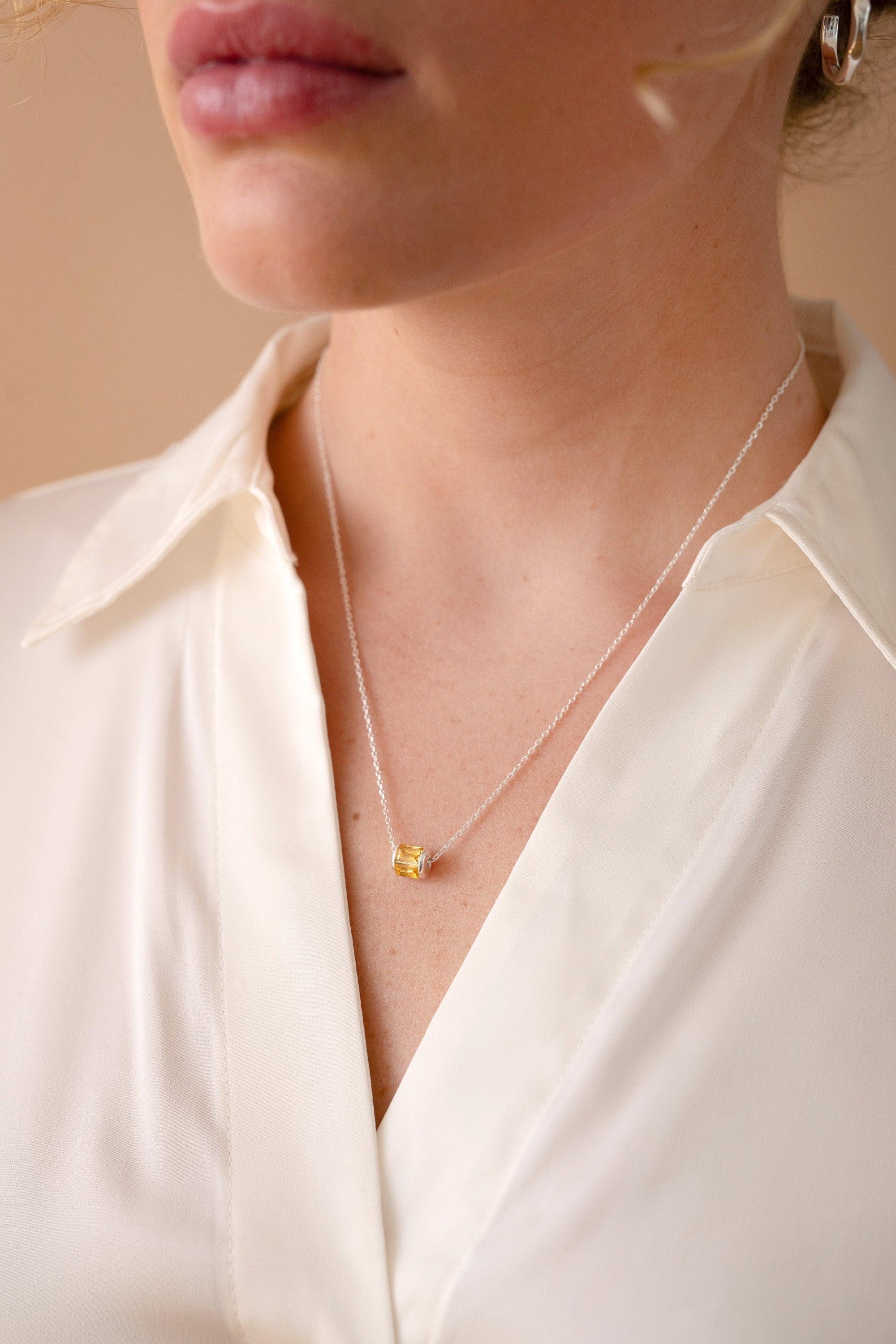 November Birthstone Precious Pendant Necklace