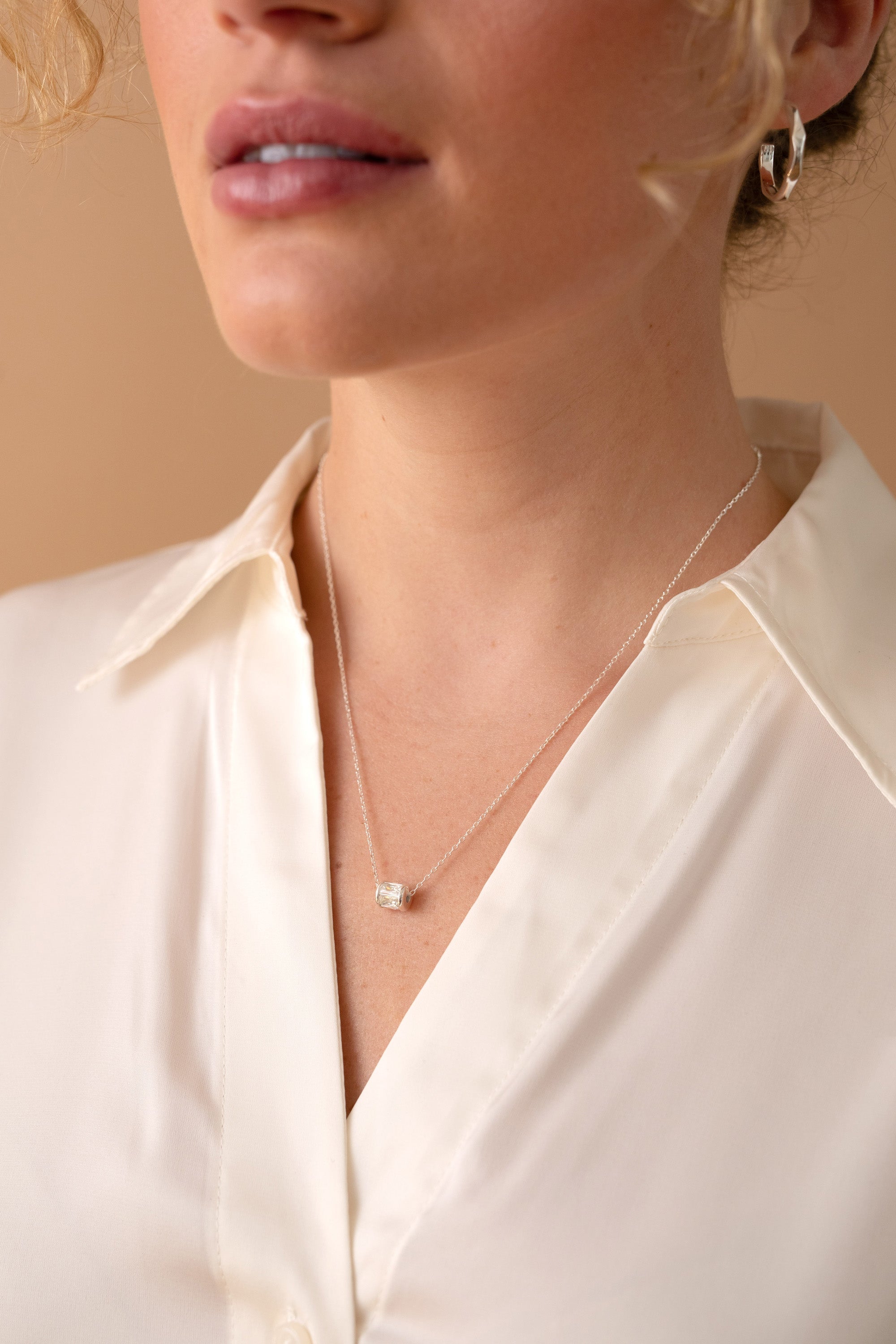 April Birthstone Precious Pendant Necklace