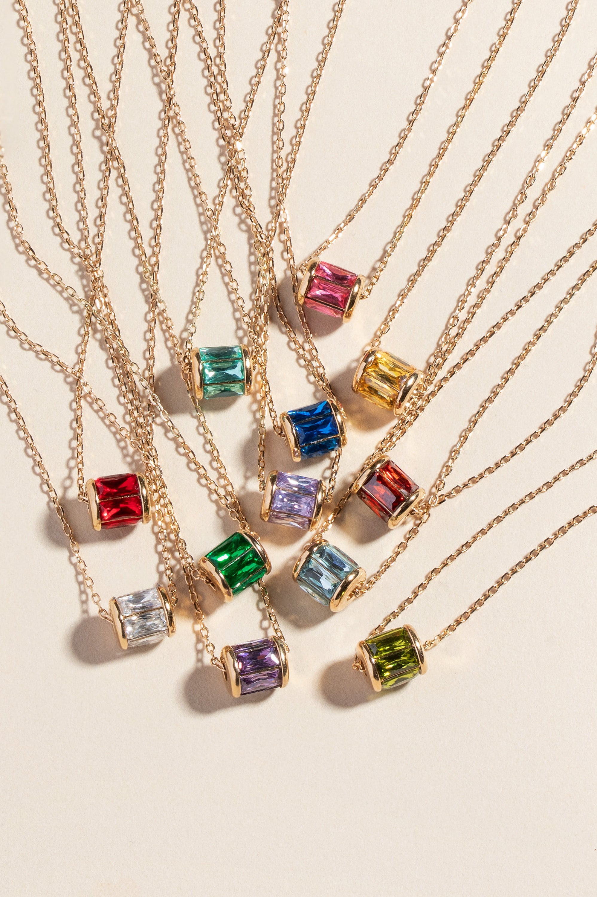 July Birthstone Precious Pendant Necklace