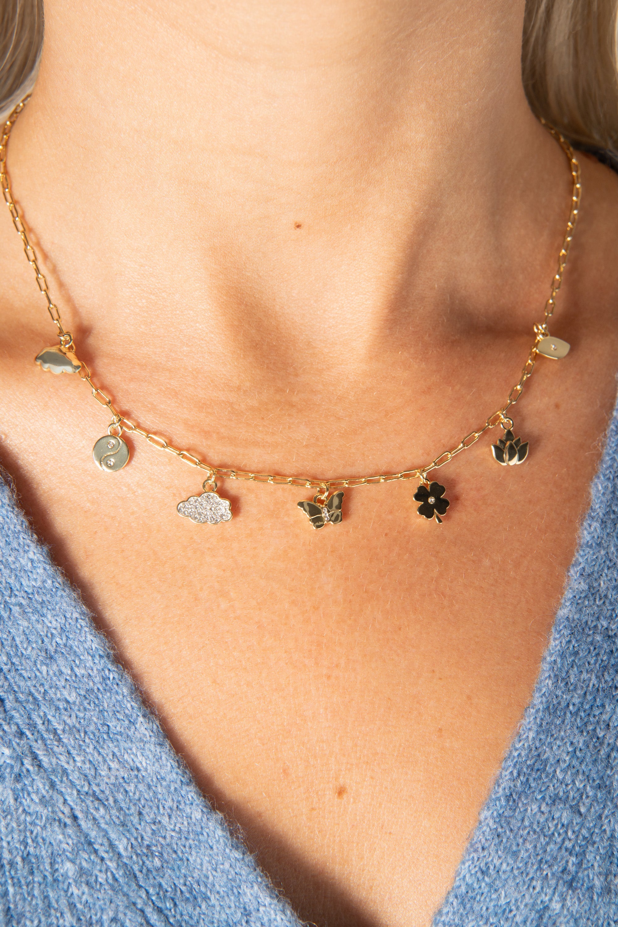 Silver Linings Charm Necklace