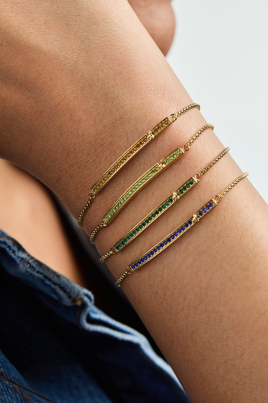 November Everyday Birthstone Pave Bolo Bracelet