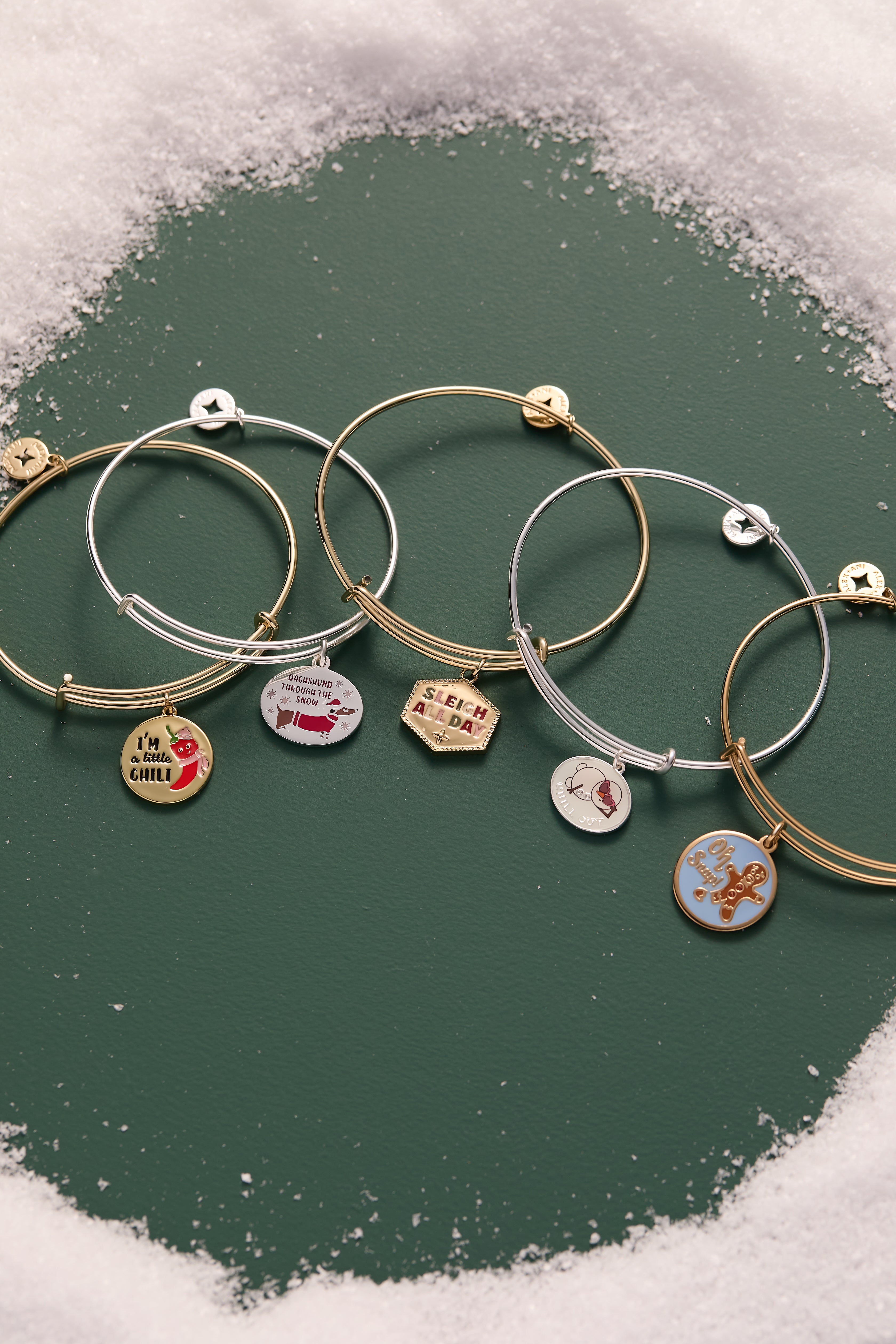 ‘Sleigh All Day’ Charm Bangle