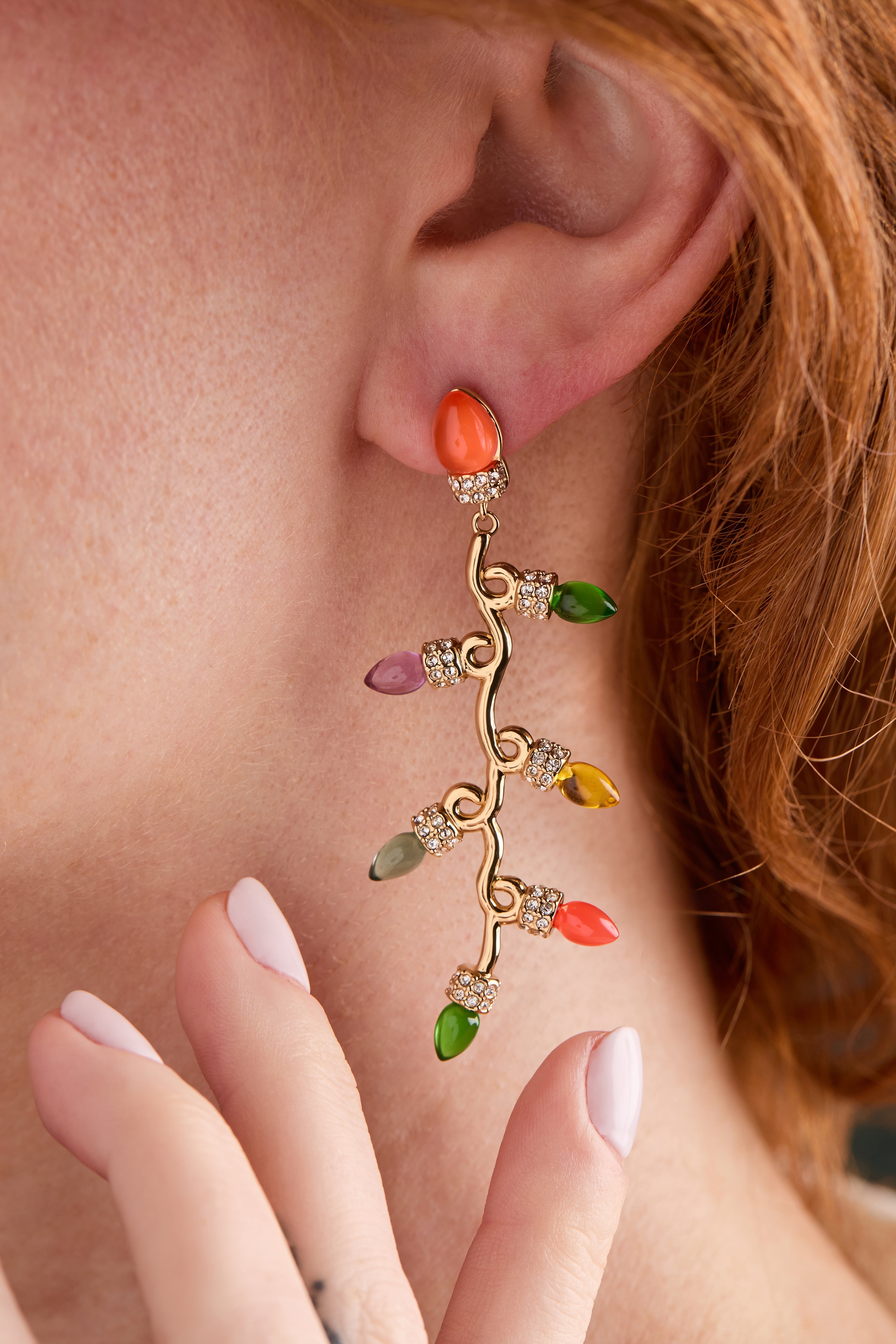 Christmas Light Bulb Earrings