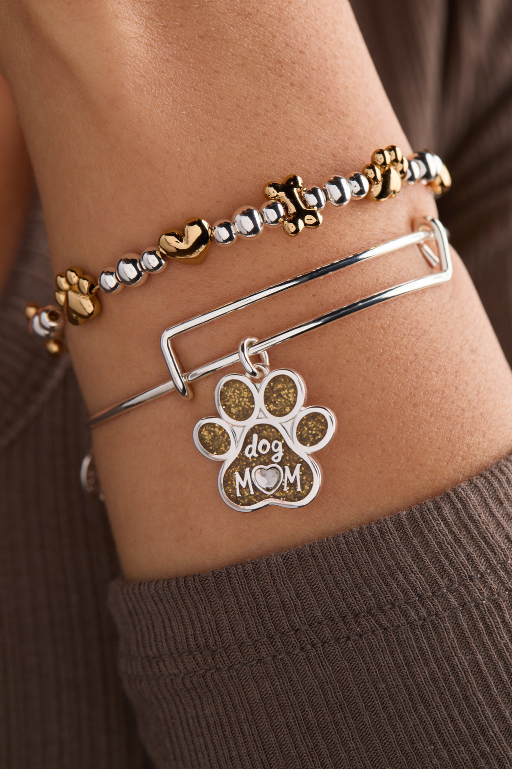 Puppy Love Beaded Bangle
