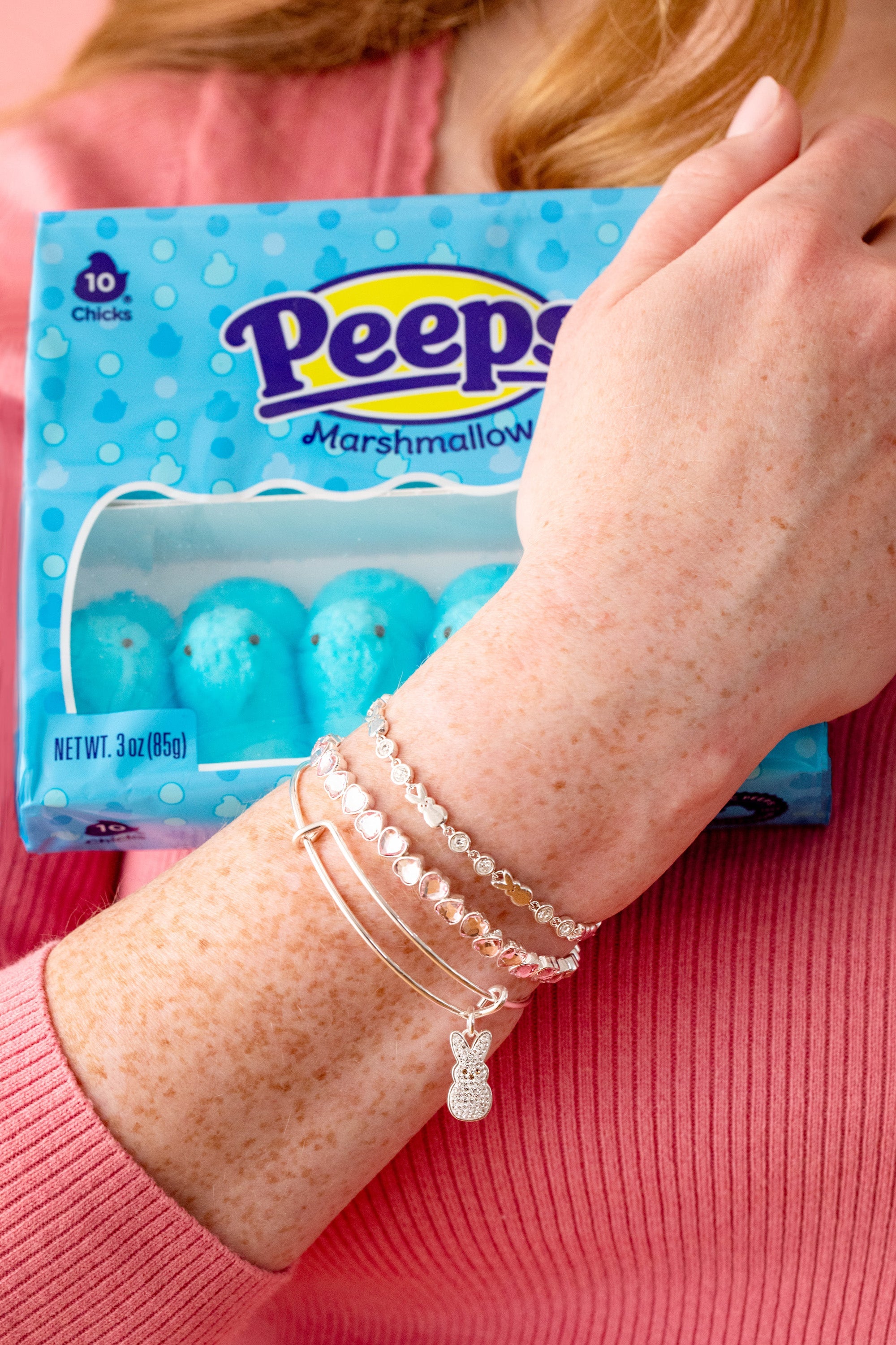 PEEPS® Crystal Bunny Bangle