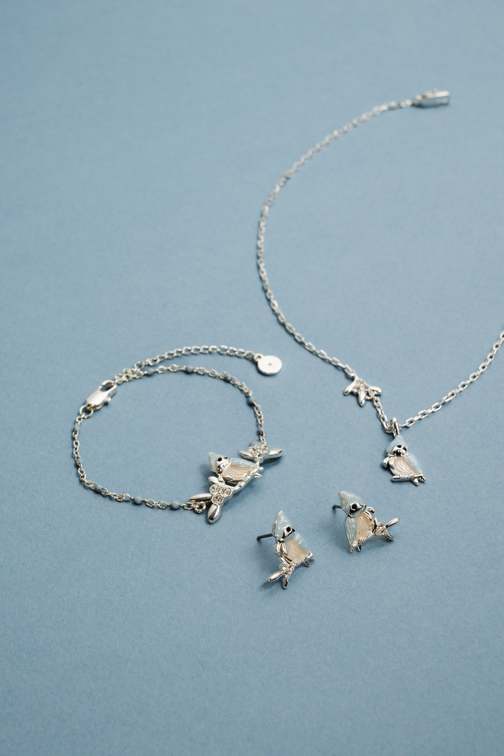 Tufted Titmouse Bird Stud Earrings