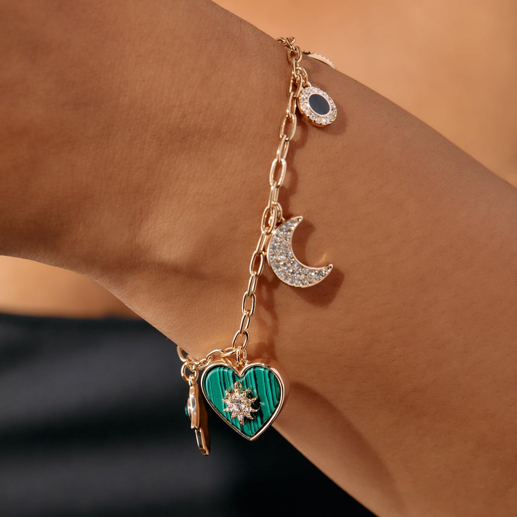 Positive Vibes Multi-Charm Bracelet