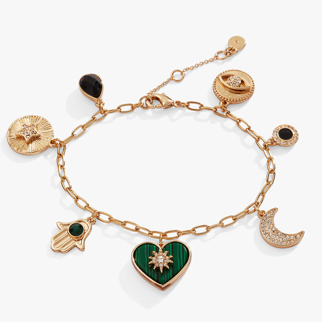 Positive Vibes Multi-Charm Bracelet