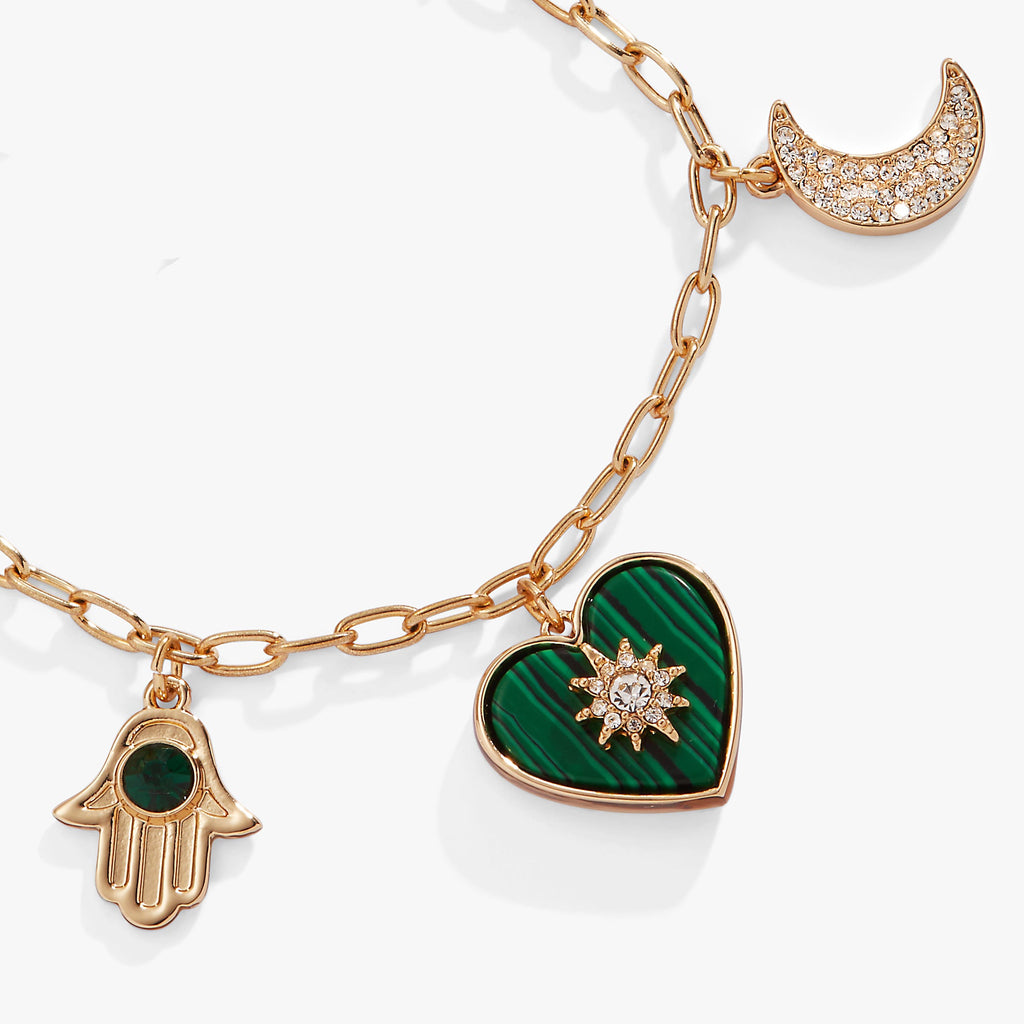 Positive Vibes Multi-Charm Bracelet