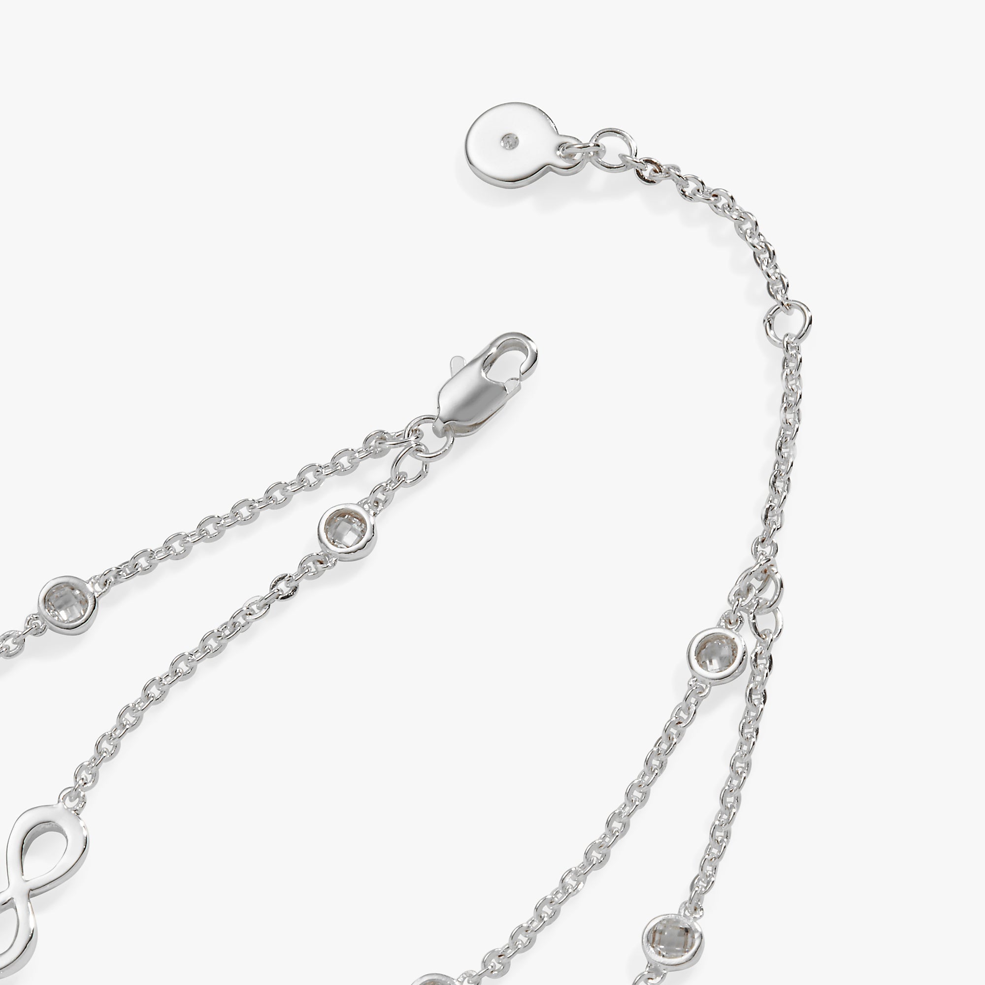 Sister Infinity Chain Double Strand Bracelet