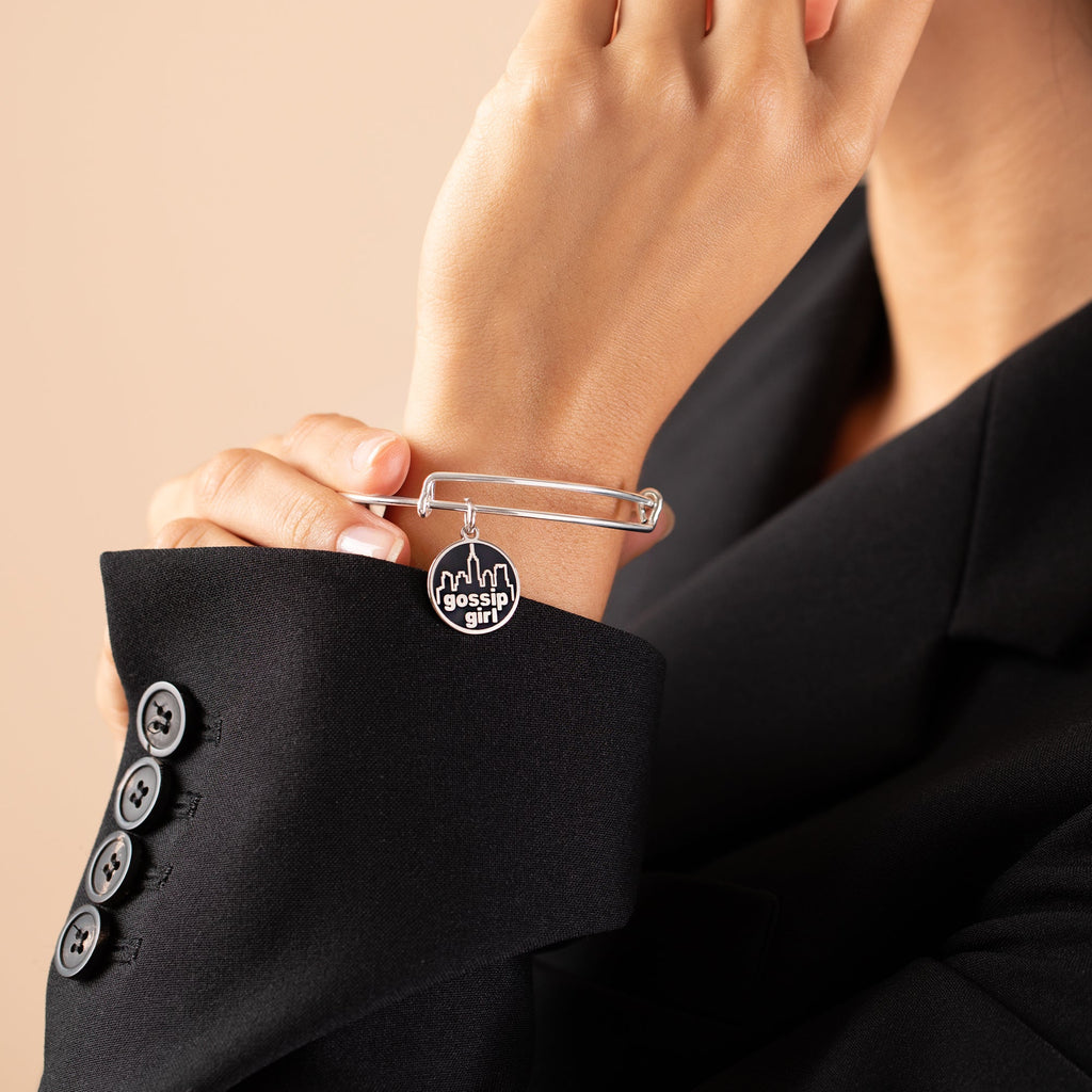 Gossip Girl Logo Charm Bangle