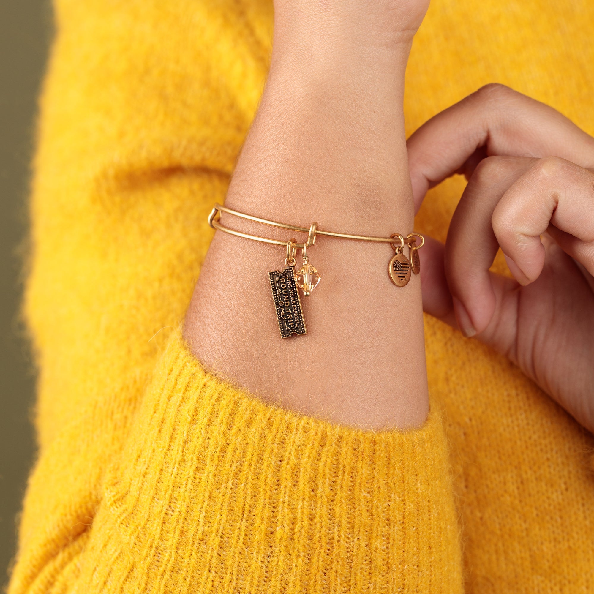 The Polar Express™ Train Ticket Duo Charm Bangle