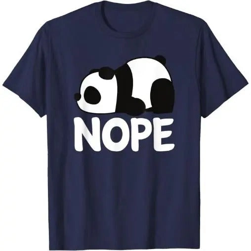 Adorable Animal Tired Sleeping Nope Cute Panda Bear Graphic T-Shirt