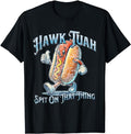 Adult Humor Shirts, Hawk Tuah 24 Spit On That Thang 4th of July Funny Hot Dog T-Shirt Top Casual Classic Casual Classic