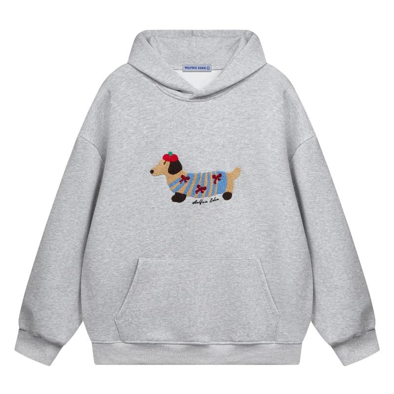 Aelfric Eden Cute Cartoon Dog Hoodie Clothing Tops Long Sleeve Comfortable y2k 2000s clothes