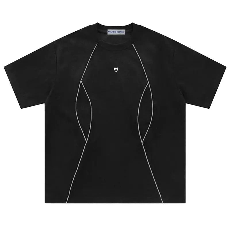 Aelfric Eden Vintage Reflective Strip Suede Tee