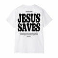 Aesthetic Jesus Saves Shirt, Shirt for Men Jesus Apparel Christian, Summer Outfits 2024, Streetwear Clothing Bible Verse Shirt