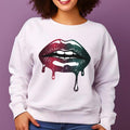 African American Lip Christmas Blink Theme Sweatshirt, Black Women, Black Girl Magic, BLM, Afro Black Women Shirt