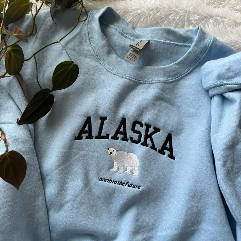 Alaska Embroidered Sweatshirt Unisex