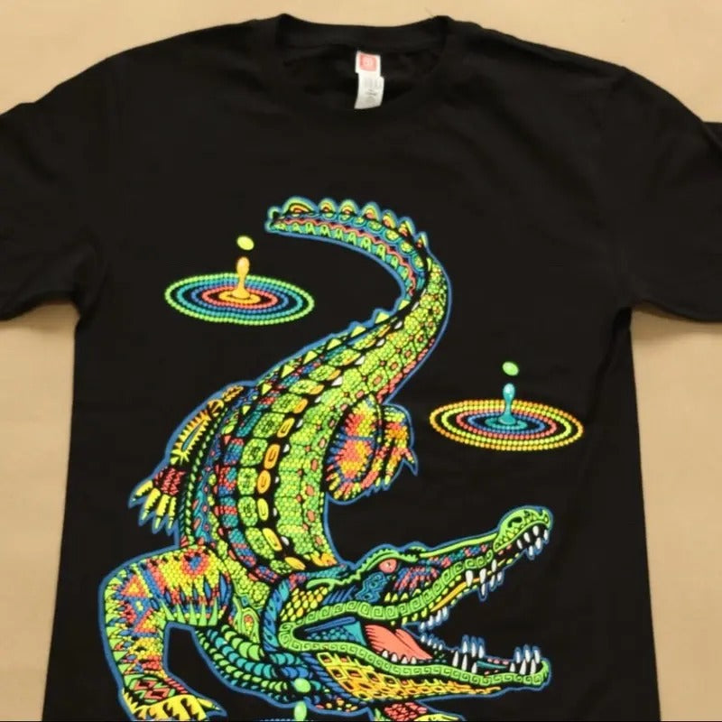 Alligator t-shirt Cotton Black