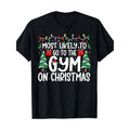 American Family Holiday Clothes Ropa Hombre Most Likely Go To The Gym On Christmas Family Matching Xmas T-Shirt Harajuku 220g made in usa