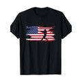 American Flag Baseball Apparel - Baseball T-Shirt-100% Cotton -220g made in usa