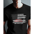 American Flag Unisex Tee Shirt, Land of the Free, Because of the Brave, patriot shirt, USA, United States Flag, Proud American made in usa
