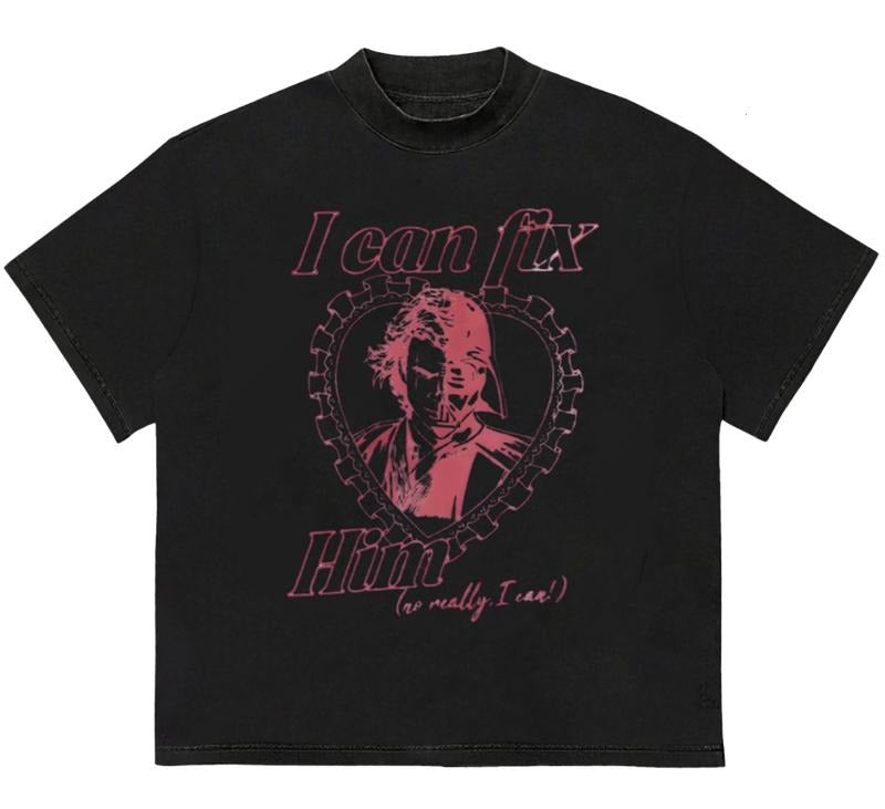 Anakin Skywalker I Can Fix Him T-Shirt Cozy Graphic T-Shirt for Chilly Days