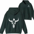 Ariat Hoodie Sweatshirt T shirt- Bold Skull and Flames Design, Unisex, Perfect for Casual Wear and Outdoor Adventures - Sweaters, Womenswear