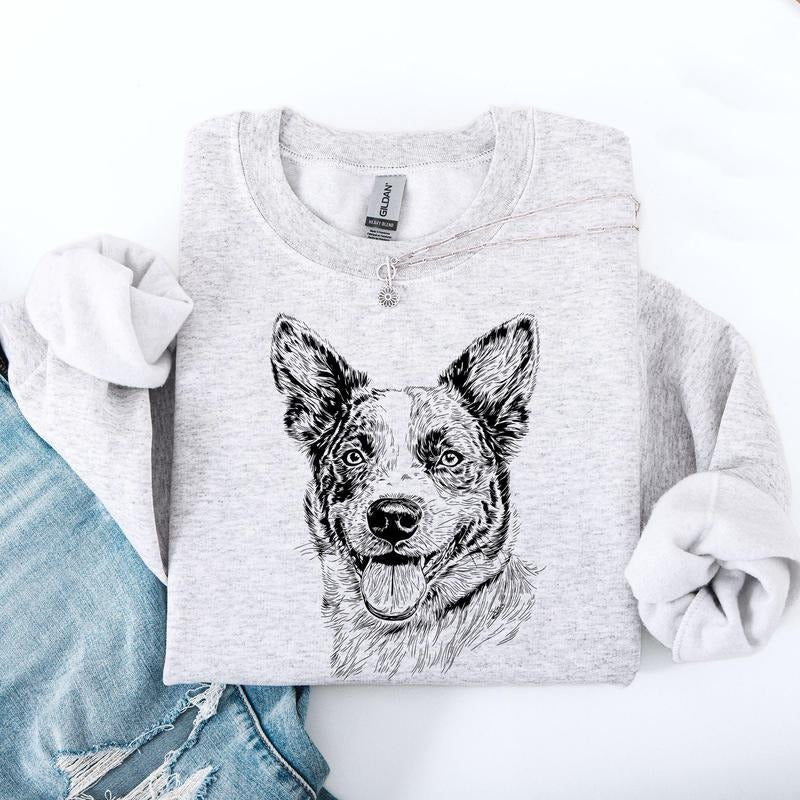 Australian Cattle, Blue Heeler, Pet, Dog Breed Sweatshirt, Crew Neck, Women's, Crewneck