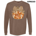 Autumn Brushstroke Pumpkin Long Sleeve Comfort Colors T-Shirt 'NLB'