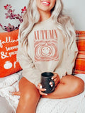 Autumn Sweatshirt Pumpkin Smile Sweatshirt, Fall Vibes sweatshirt, Retro Halloween crewneck, Retro Fall sweatshirt, Autumn Vibes sweater
