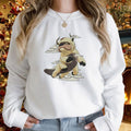 Avatar The Last Airbender - Flying Appa Embroidered T-Shirt, Sky Bison Appa Sweatshirt