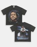 BIG FACE JCOLE TEE - SWEATSHIRT - HOODIE 2SIDES GRAPHIC TEES, MUSIC TOUR, GIFT FOR FANS TTP