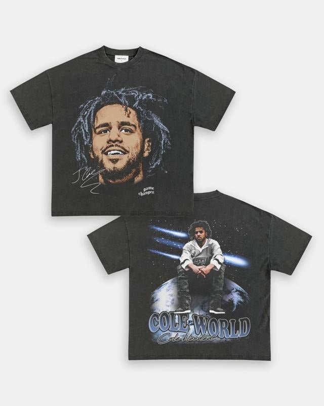 BIG FACE JCOLE TEE - SWEATSHIRT - HOODIE 2SIDES GRAPHIC TEES, MUSIC TOUR, GIFT FOR FANS TTP