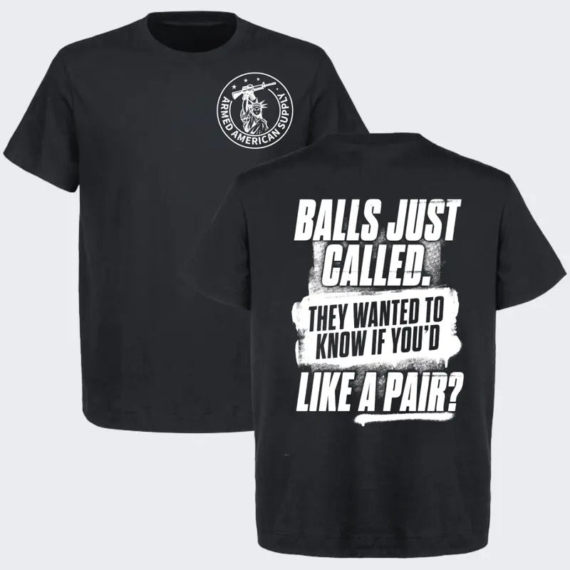 Balls - Safety Yellow T-Shirt