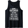 Bartender Gift Women Men Thighs Funny Bartending Mixologist Tank Top made in usa