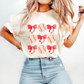 Baseball Coquette Bow Shirt, Glitter Baseball Shirt, Soft Girl Era Shirt, Baseball Mom Gift Shirt, Coquette Baseball Shirt, Unisex T-Shirt, Short Sleeve Tee Shirt, Gifts For Birthday Mothers Day