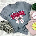 Baseball Mama Bow DTF Transfers - THIS IS NOT A SHIRT