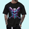 Baseball Skull Drip Baseball Drip Baseball Ice Cream Drip Unisex T-Shirt, Cotton 100%, Top Trending Fashion
