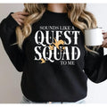 Basgiath War College Sweatshirt, Fourth Wing Quest Squad Hoodie, Ridoc Dragon Rider Shirt, Rebecca Yarros, Fourth Wing, Violet Sorrengail Pullover Tee