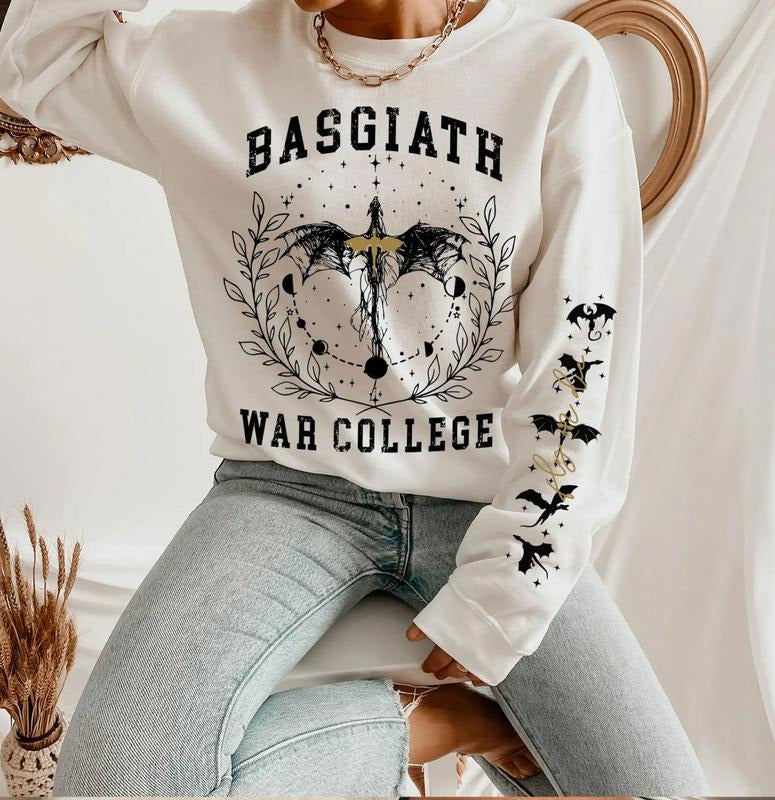 Basgiath War College Sweatshirt, Violet Sorrengail, Fourth Wing Sweatshirt, Fourth Wing Merch, Dragon Rider Sweatshirt, Fantasy Book Lover