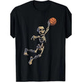 Basketball Skull Halloween Basketball Halloween T-shirt Made in USA