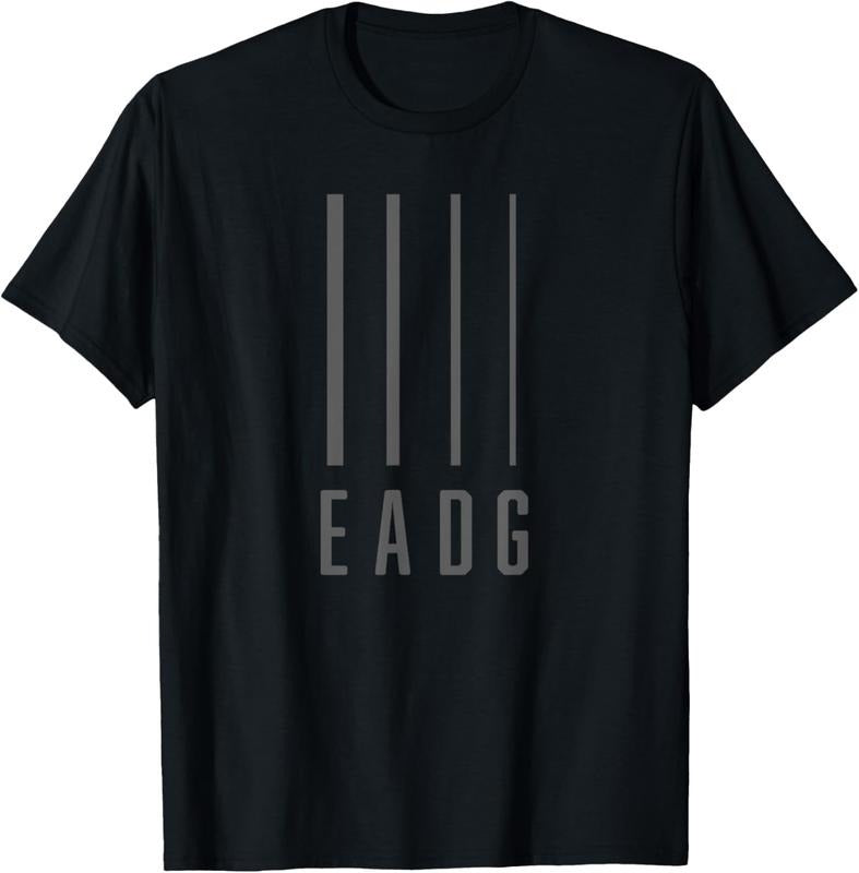 100% Cotton Bass Guitarist / Bass Player Gift - EADG 4 String T-Shirt