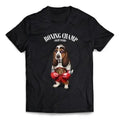 Basset Hound Dog Boxing Champion Fighter - Short-Sleeve Unisex T-Shirt Made in USA