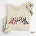 Beagle Santa Christmas Sweatshirt, Beagle Gift for Dog Mom, Beagle Christmas, Dog mom Christmas Crewneck, Beagle shirt, Beagle lover