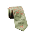 Best Buckin Dad Necktie Funny Neckties for Men Hunting Tie Cool Novelty Ties for Men Funny Ties