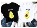 Better Half Avocado Matching Couples Shirt, Cute Valentine Couples Tee, Gift For Girlfriend, Honeymoon Shirt, Anniversary Shirt For Wife Husband, Gift For Him.